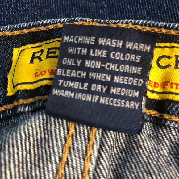 Real Ranch Jeans 36 X 30 EUC Dark Wash Low Rise Relaxed Fit - Picture 5 of 7